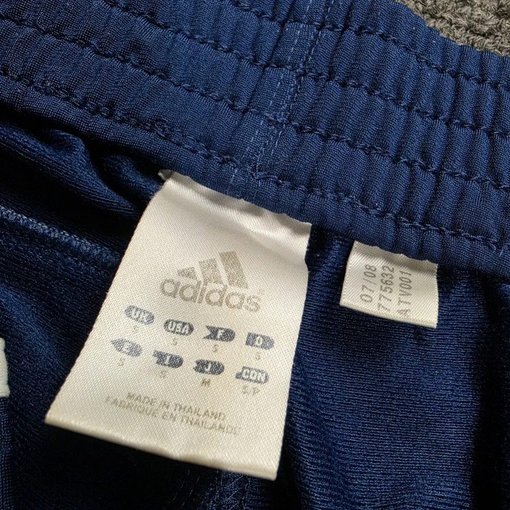Vintage Adidas Break Away Track Pants Mens Small Blue Snap Button Tear Away - Picture 3 of 10